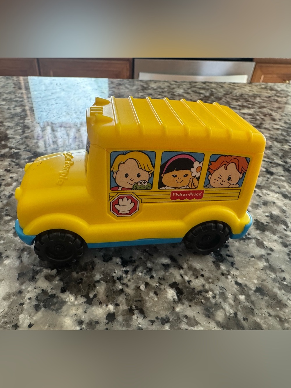 Fisher-Price Little People Yellow School Bus with Character Decals  vintage